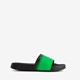 Kinder badslippers zwart groen