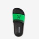 Kinder badslippers zwart groen