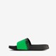Kinder badslippers zwart groen