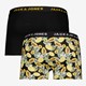 Heren boxershorts 2 pack zwart geel
