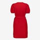 Dames wikkeljurk rood