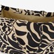 Shopper tas met print beige zwart