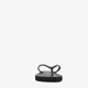 Jongens teenslippers zwart met smiley