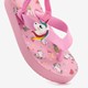 Roze meisjes teenslippers met unicorn