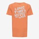 Jongens T-shirt met backprint oranje